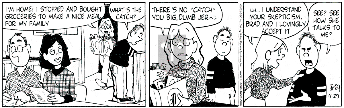 Luann - Friday November 29, 2002 Comic Strip