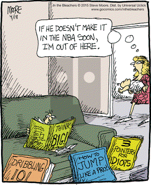 In the Bleachers on Saturday April 18, 2015 Comic Strip
