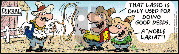 Frank and Ernest on Saturday December 9, 2017 Comic Strip