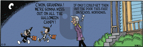 Grand Avenue on Monday October 31, 2016 Comic Strip