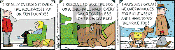 The Born Loser on Wednesday January 3, 2024 Comic Strip