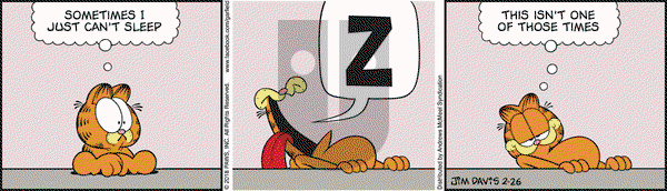 Garfield on Monday February 26, 2018 Comic Strip