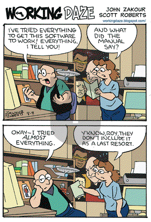 Working Daze on Saturday August 8, 2009 Comic Strip