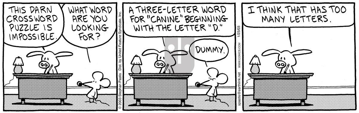 Pearls Before Swine - Thursday January 23, 2003 Comic Strip