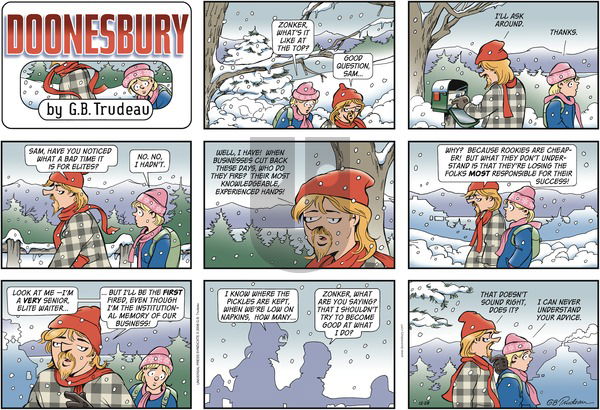 Doonesbury on Sunday December 28, 2008 Comic Strip