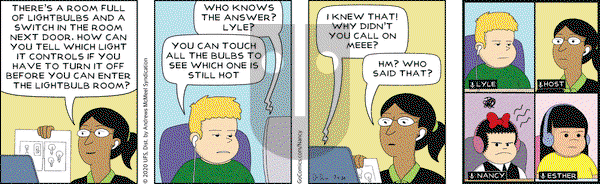 Nancy on Saturday July 4, 2020 Comic Strip