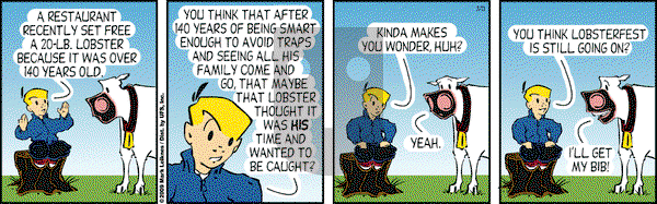 Cow and Boy Classics on Friday March 13, 2009 Comic Strip