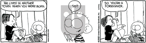 The Buckets - Friday July 26, 2002 Comic Strip