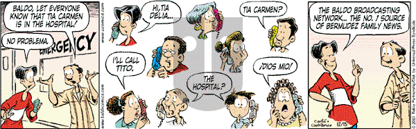 Baldo - Saturday December 15, 2001 Comic Strip