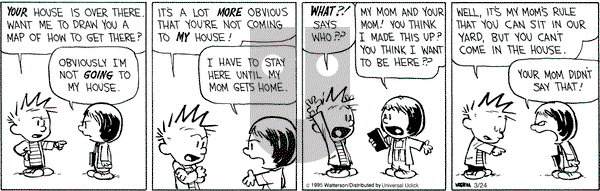 Calvin and Hobbes on Tuesday March 24, 2015 Comic Strip