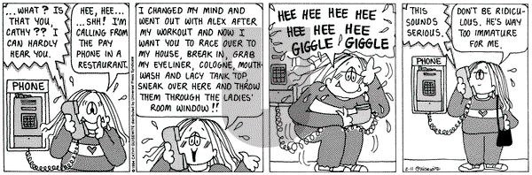 Cathy Classics on Friday February 11, 1994 Comic Strip