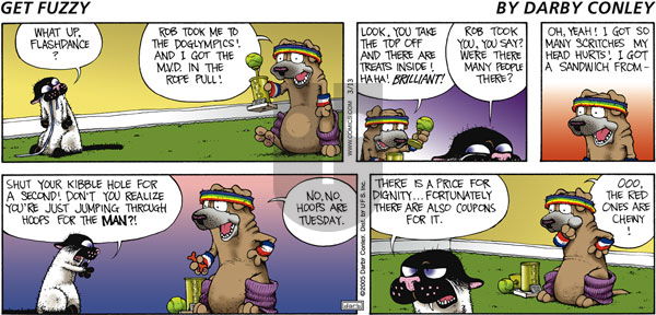Get Fuzzy on Sunday March 13, 2005 Comic Strip