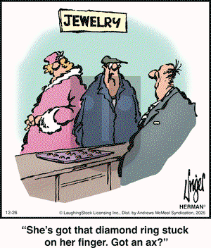 Herman on Friday December 26, 2025 Comic Strip