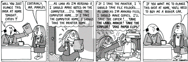 Cathy Classics on Friday October 18, 1991 Comic Strip
