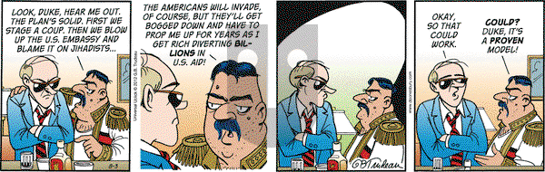 Doonesbury on Saturday August 3, 2013 Comic Strip