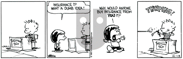 Calvin and Hobbes on Friday December 13, 1985 Comic Strip