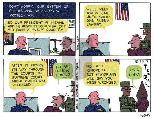 Ted Rall on Monday January 30, 2017 Comic Strip