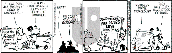 Over the Hedge on Monday December 14, 1998 Comic Strip