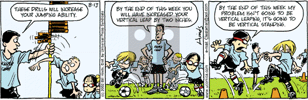 Cleats - Tuesday August 13, 2002 Comic Strip
