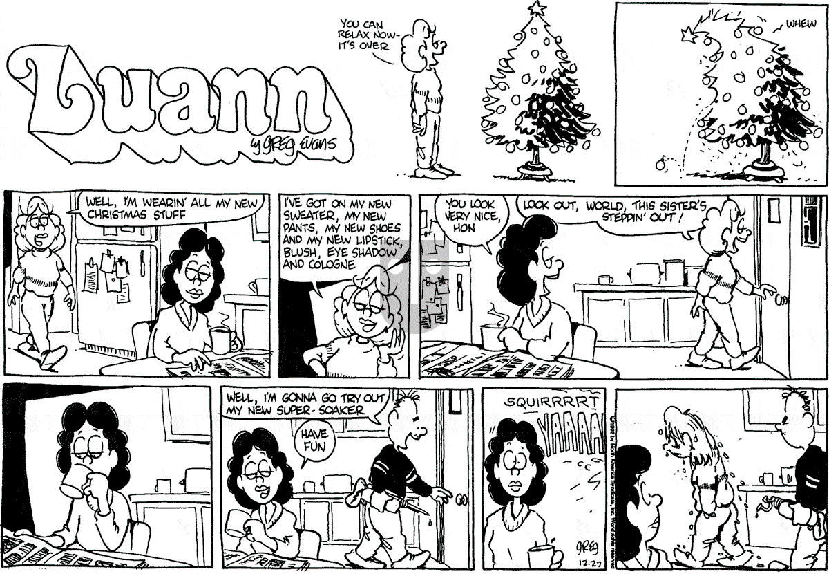 Luann - Sunday December 27, 1992 Comic Strip