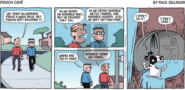 Pooch Cafe on Sunday March 27, 2016 Comic Strip