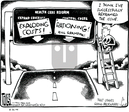 Tom Toles on Wednesday August 26, 2009 Comic Strip