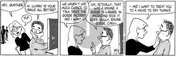 Luann on Friday February 14, 2003 Comic Strip