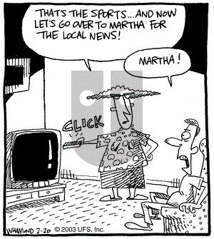 Reality Check - Thursday February 20, 2003 Comic Strip