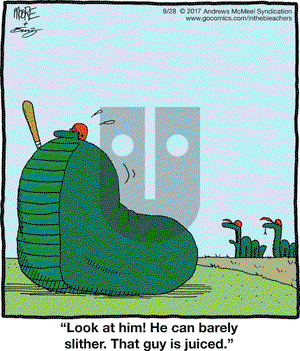 In the Bleachers on Monday August 28, 2017 Comic Strip