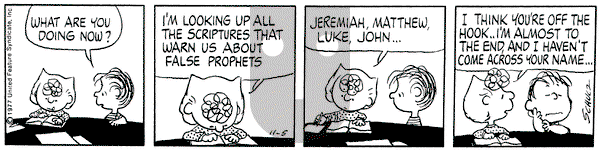 Peanuts on Saturday November 5, 1977 Comic Strip