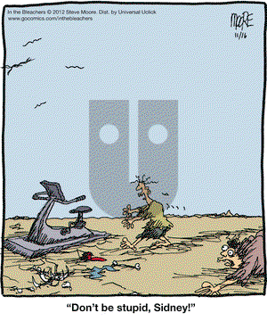 In the Bleachers on Friday November 16, 2012 Comic Strip