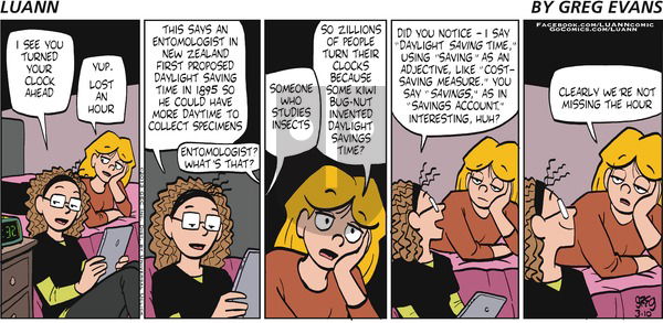 Luann - Sunday March 10, 2013 Comic Strip