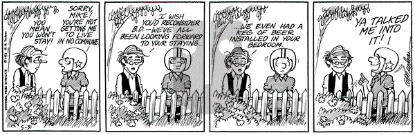 Doonesbury - Wednesday May 31, 1972 Comic Strip