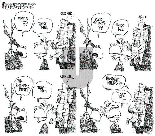 Matt Davies on Wednesday October 5, 2005 Comic Strip