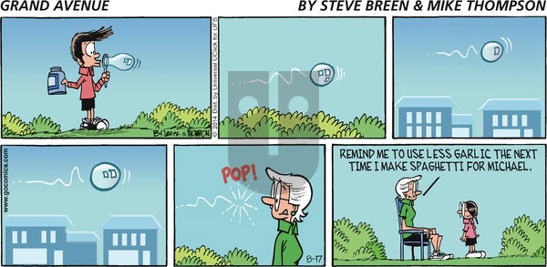 Grand Avenue on Sunday August 17, 2014 Comic Strip