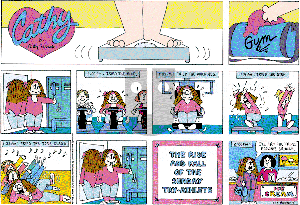 Cathy Classics - Sunday August 19, 2012 Comic Strip