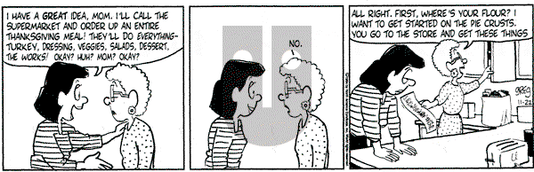 Luann on Tuesday November 22, 1994 Comic Strip