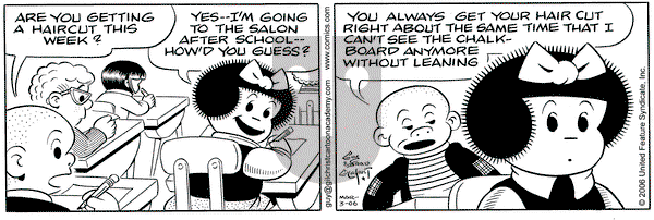 Nancy on Friday March 3, 2006 Comic Strip