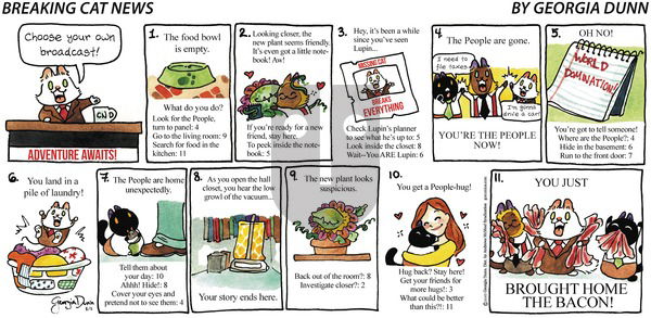 Breaking Cat News on Sunday August 11, 2019 Comic Strip
