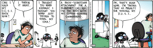 Get Fuzzy on Monday March 5, 2012 Comic Strip