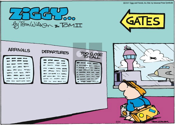 Ziggy on Sunday June 24, 2007 Comic Strip