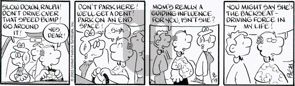 Drabble on Friday August 15, 2003 Comic Strip