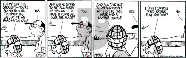 FoxTrot on Wednesday June 29, 1988 Comic Strip