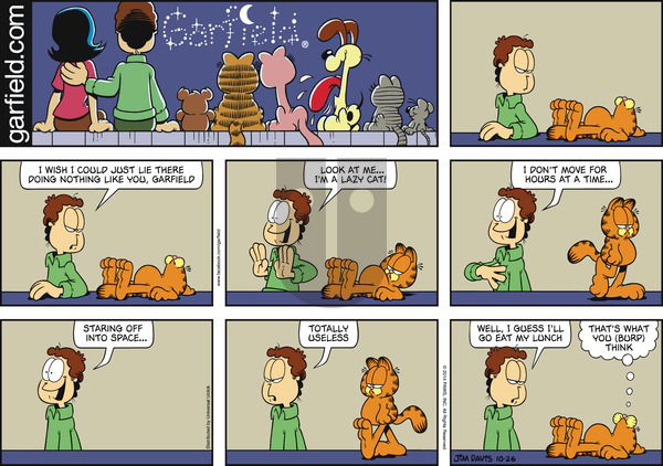 Garfield - Sunday October 26, 2014 Comic Strip