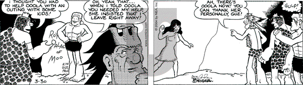 Alley Oop on Tuesday March 30, 2004 Comic Strip