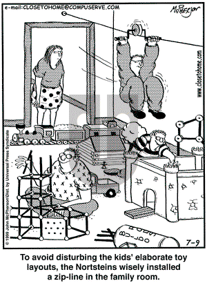 Close to Home on Friday July 9, 1999 Comic Strip