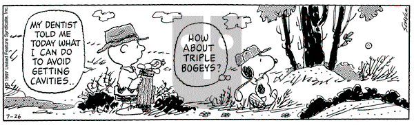 Peanuts on Saturday July 26, 1997 Comic Strip