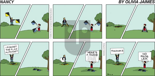 Nancy on Sunday April 6, 2025 Comic Strip