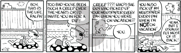 Drabble on Friday September 13, 2002 Comic Strip