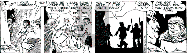 Alley Oop on Saturday September 4, 1999 Comic Strip